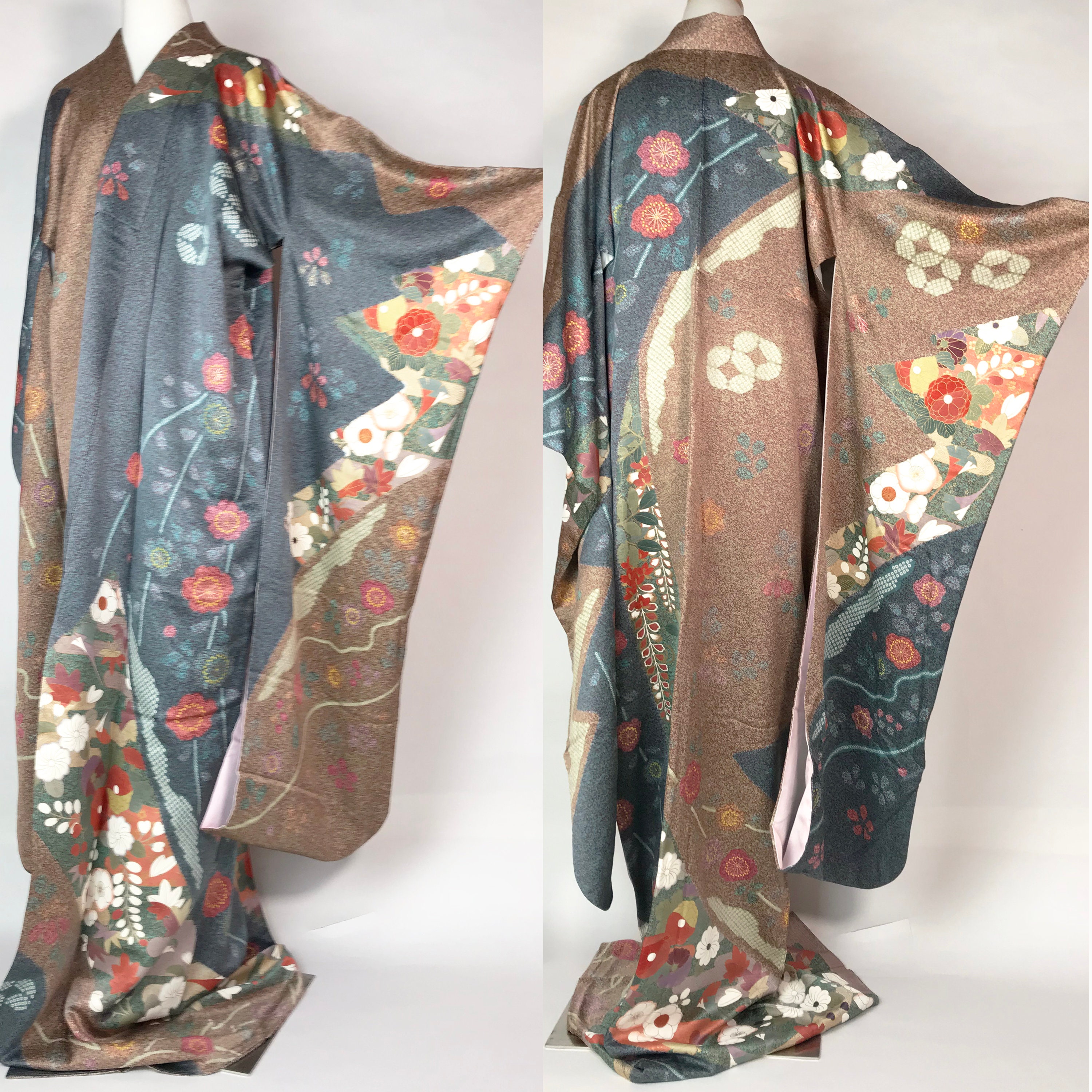 Very Beautiful F103101 Kyo Yuzen Furisode Kimono Vintage Made - Etsy