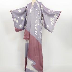Kimono / Japanese Elegant Shibori Homongi with Kanoko & Floral Motifs / 2504094