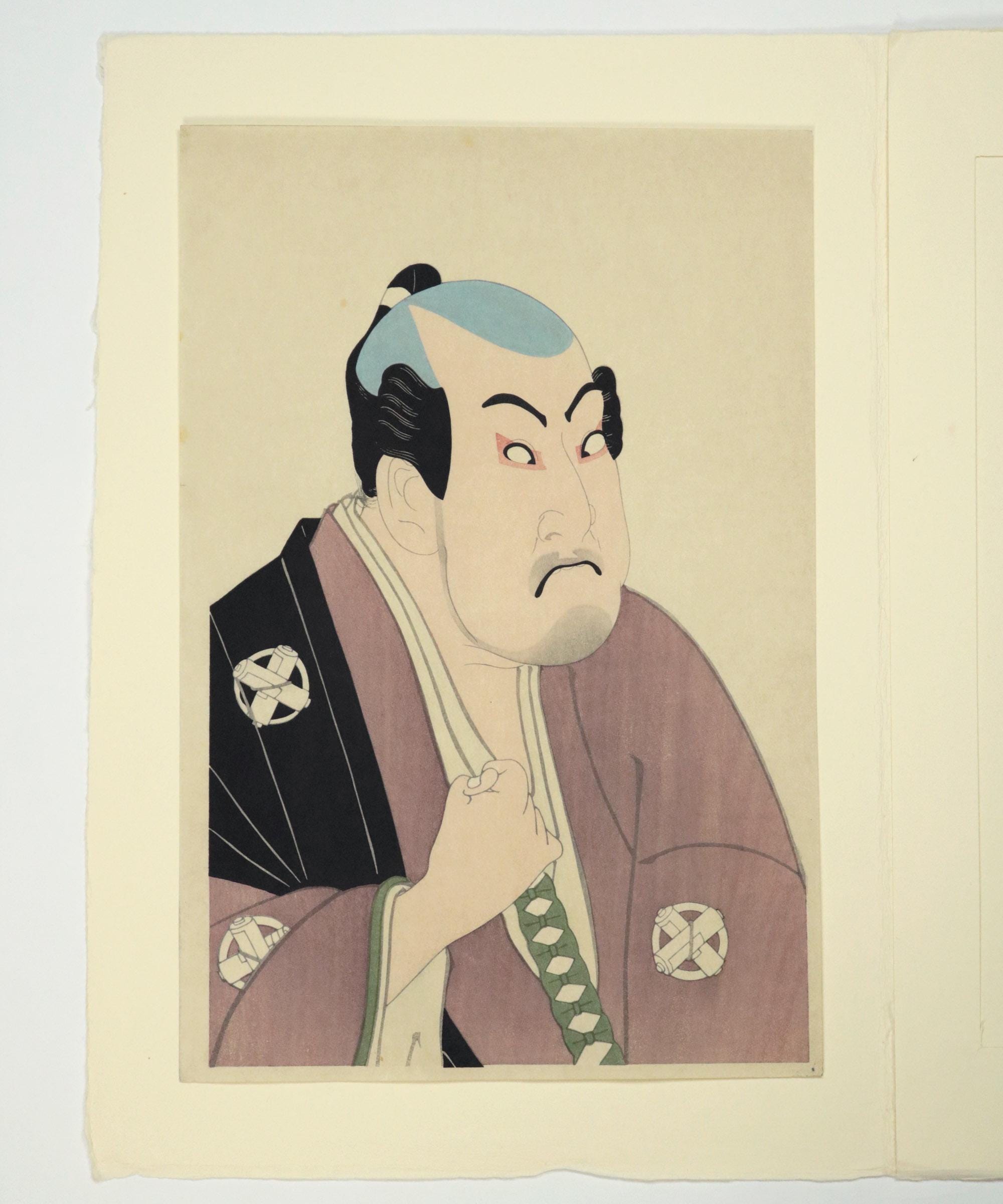日本の伝統浮世絵 写楽 復刻版 歌舞伎役者 / 2504083 - Etsy 日本