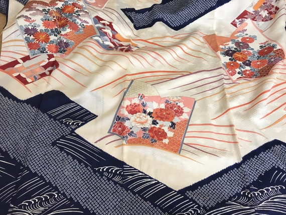 Kimono / Very Gorgeous And Beautiful Furisode Mad… - image 6