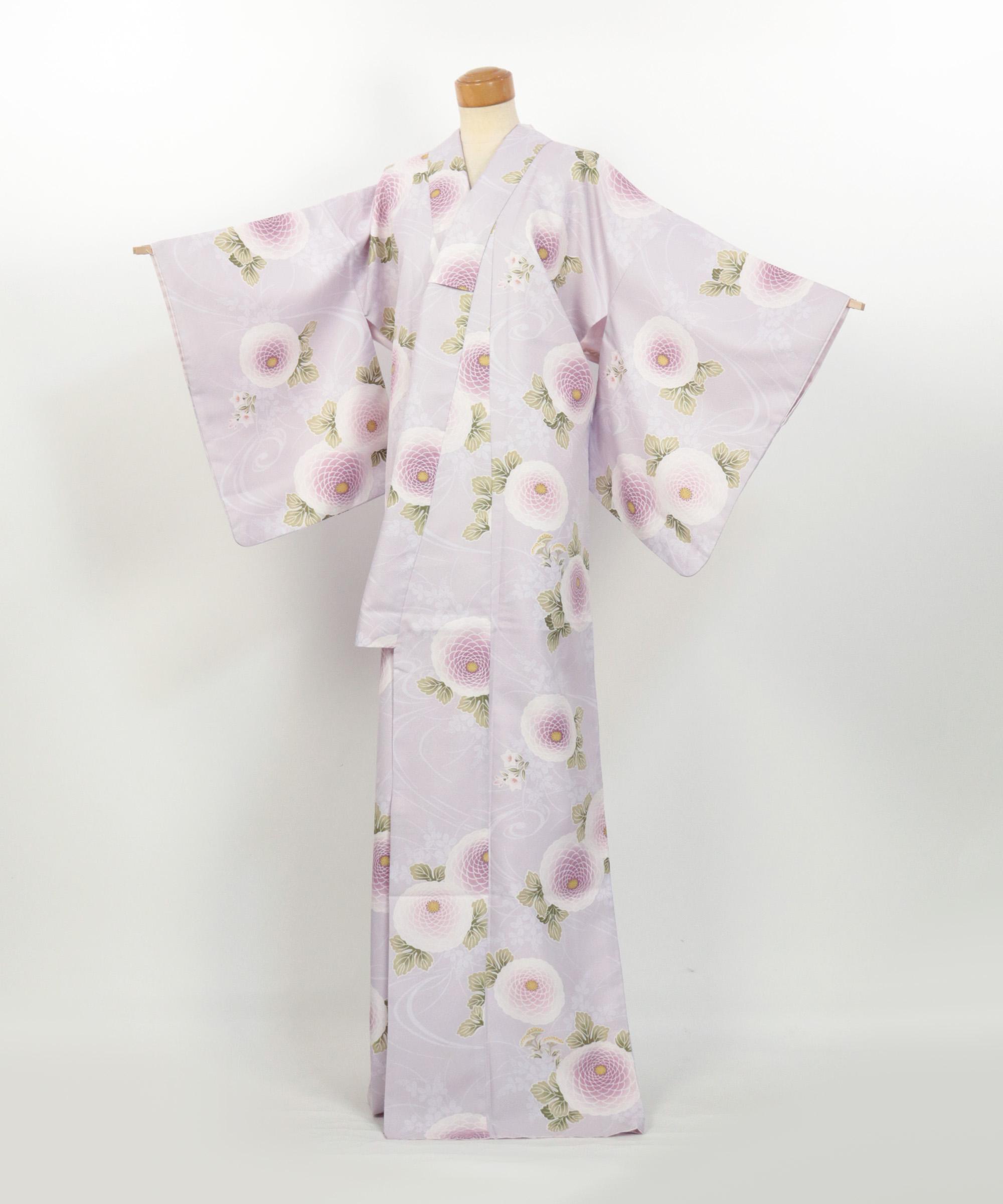 Kimono / Washable Komon Kimono with Chrysanthemum Motif / 2505072