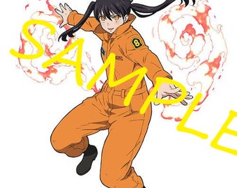 Tamaki From Fire Force in Orange - Etsy 