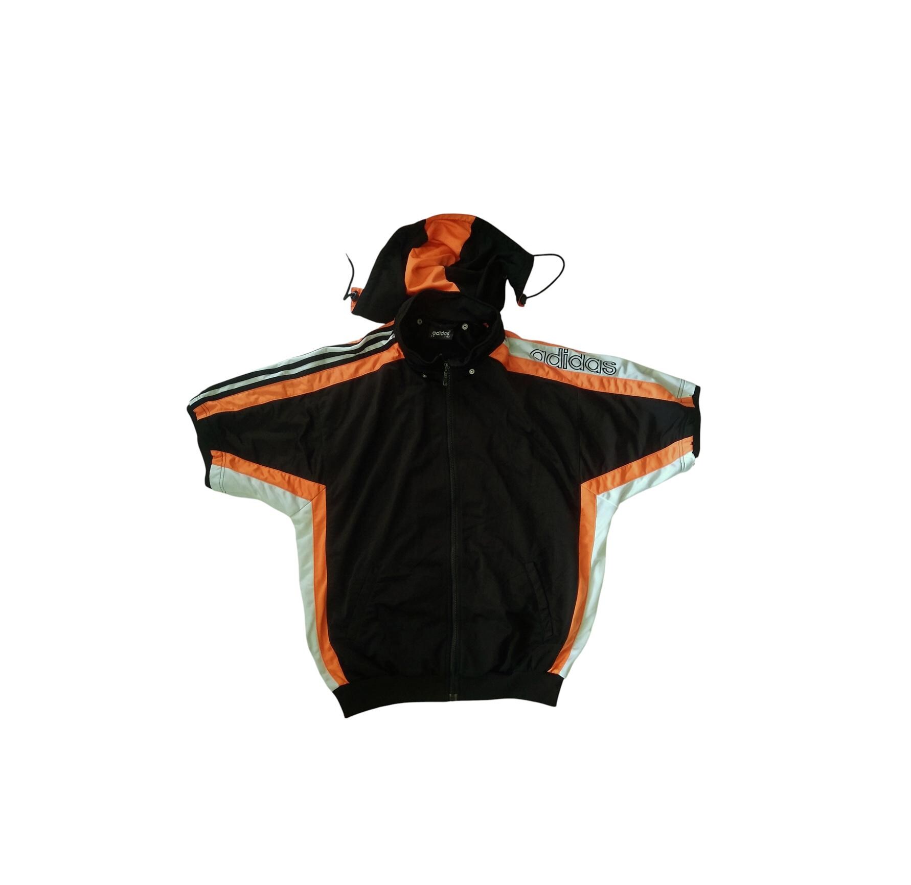 Vintage Adidas Short Sleeve Track Jacket Full Zip Popper