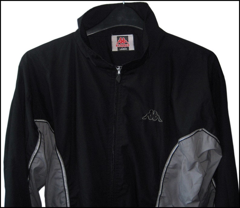 kappa black tracksuit jacket