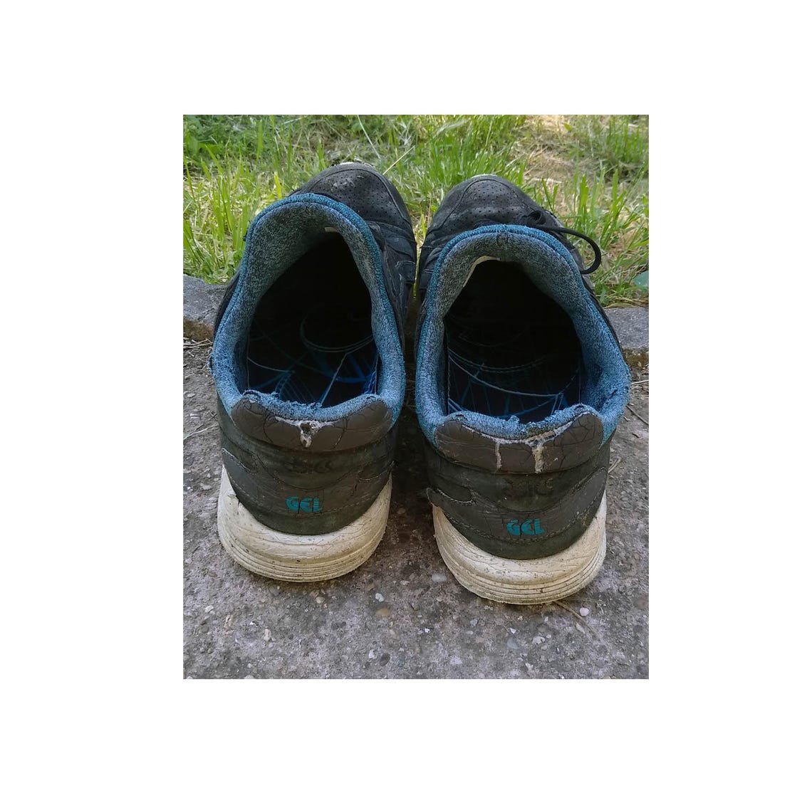 Vintage Asics Shoes Leather Sneakers US13-14 EU48 Pre-loved Nicely Worn Kicks Sk8er Signs of Wear Authentic Rare Model, foto 4 di 5