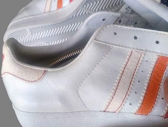 Vero vintage Adidas Superstar NOS Sneakers dipinte a mano artigianali scarpe da ginnastica personalizzate US13 UK12.5 EU47.5 48 Deadstock Art Kicks Dope anni 90 Etsy Italia
