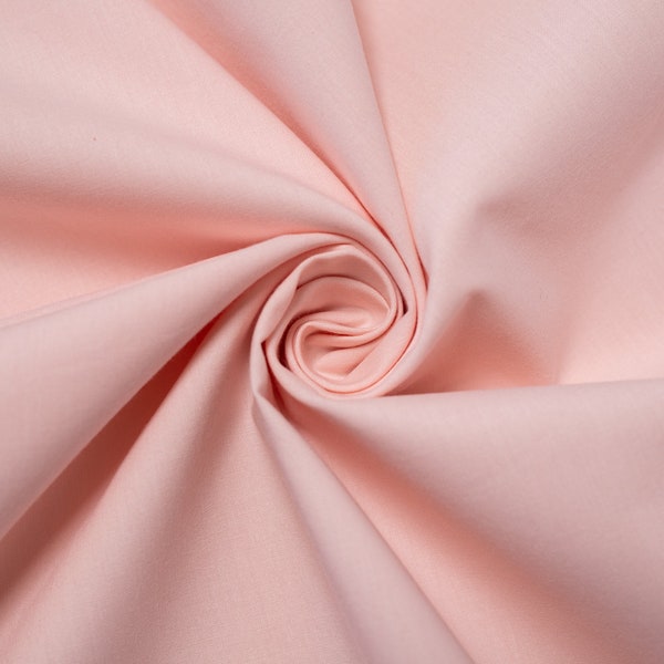Blush Solid from Birch Fabrics Organic Cotton Poplin, quilting weight fabric and great for face masks