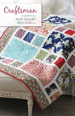 Quilt PATTERN Fat Quarter Friendly,  Craftsman Quilt by Diary of a Qu…