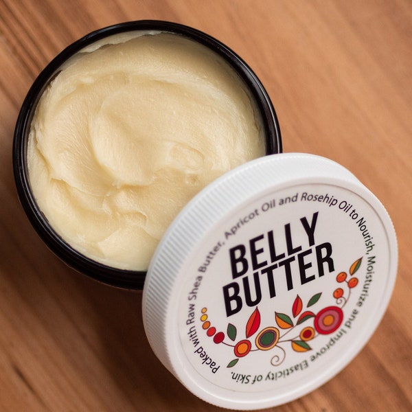 Belly Butter for stretching pregnant skin | Delicate and Effective | no Synthetic ingredients | Vegan