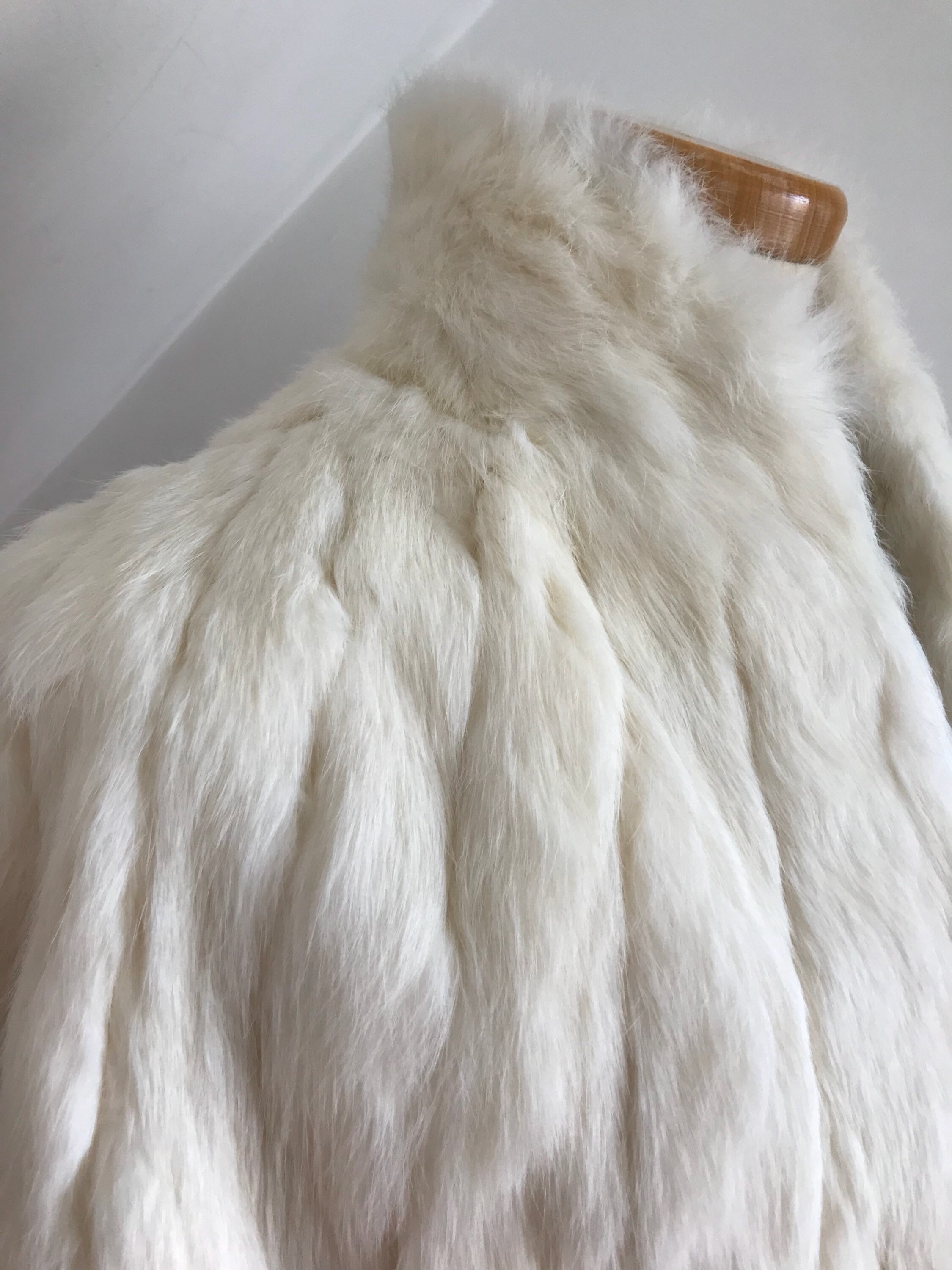 Vintage 1930s White Fur Shoulder Cape Capelet Brides Capelet 30s Art