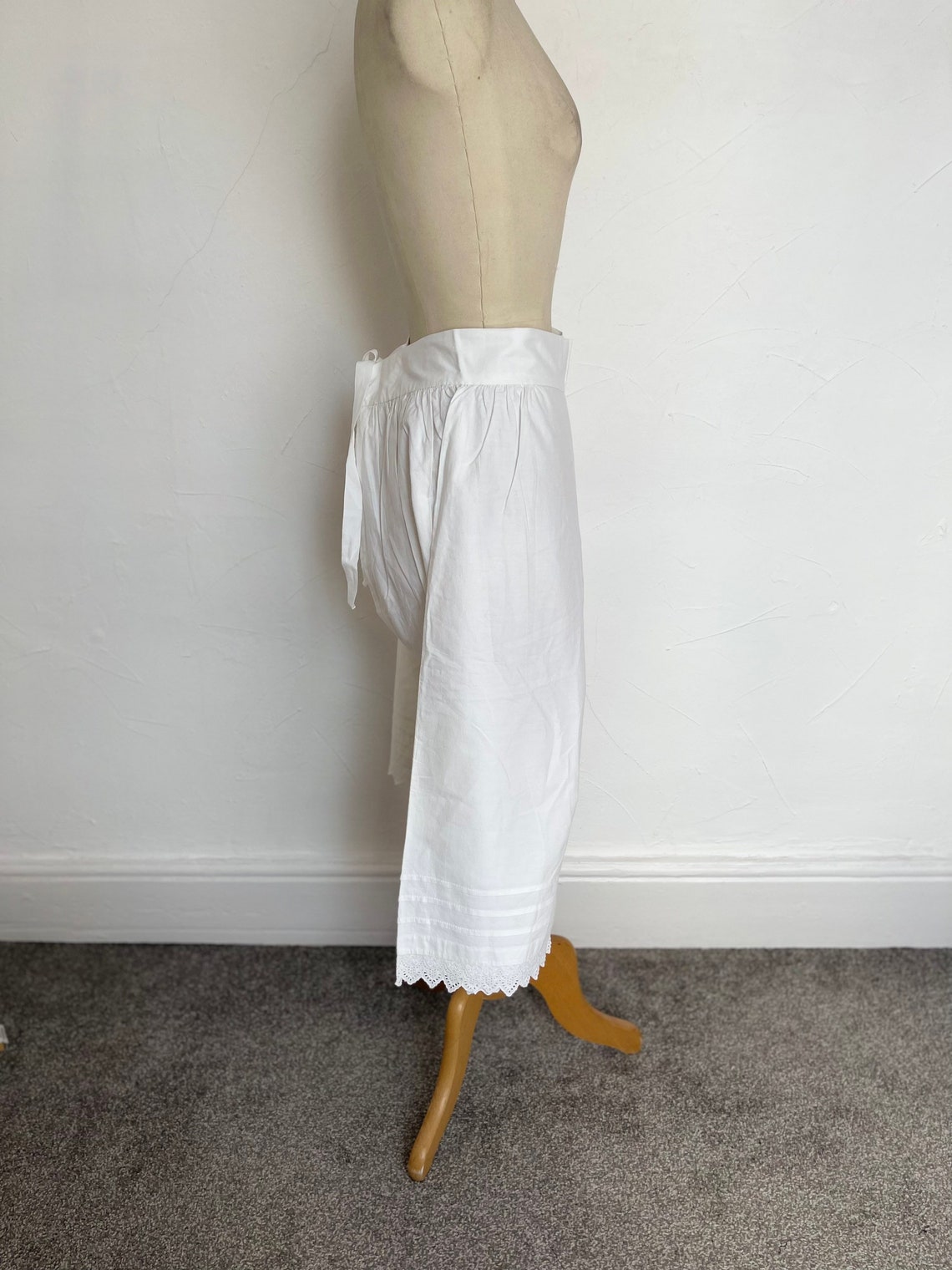 Victorian Linen Bloomers Open Crotch Split Drawers Knickers Etsy