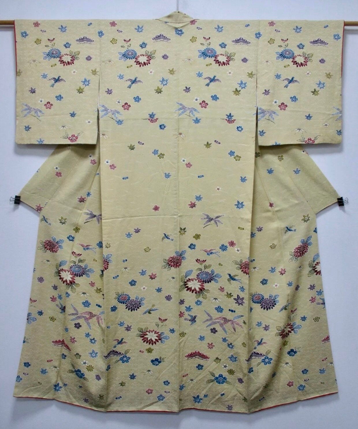 REDUCED Vintage 1950s Silk Japanese Yukata Kimono Ryukyu-Katazome Robe ...