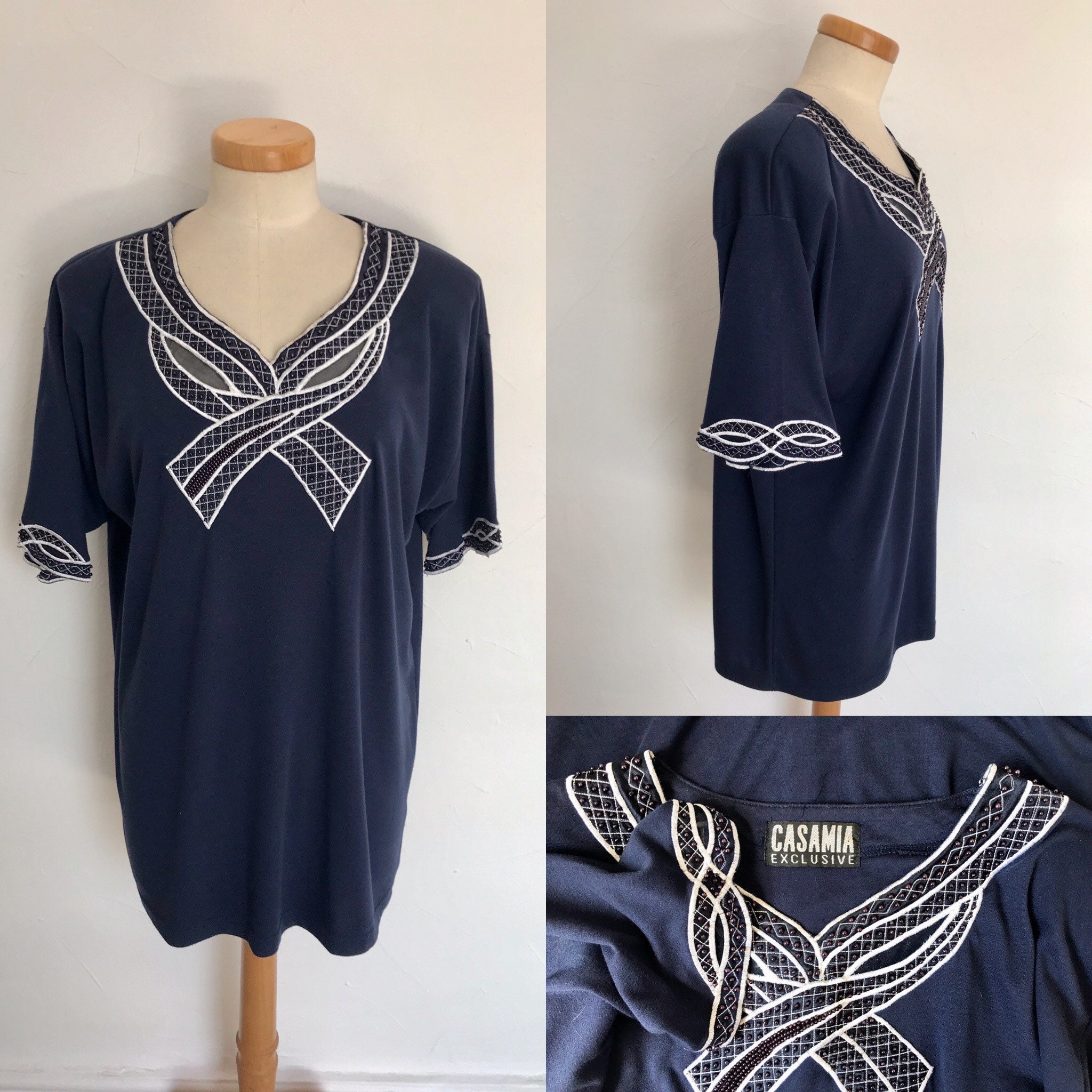 Image of Vintage S Cocktail Top Chic Classic S Statement Shoulders Unworn Retired Stock