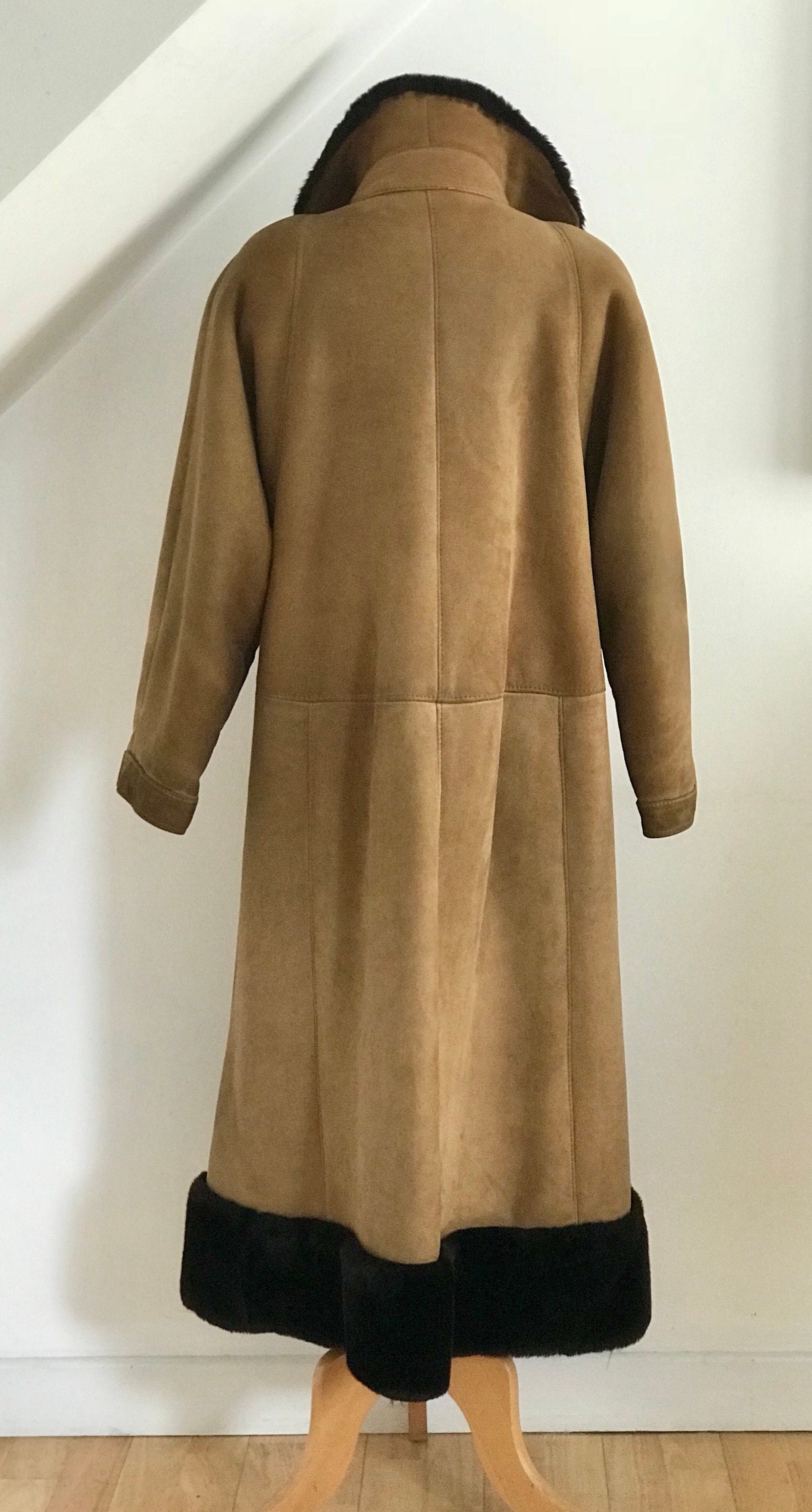 Loewe Sheepskin Coat 1980s Full Length Vintage Butter Soft Shearling ...