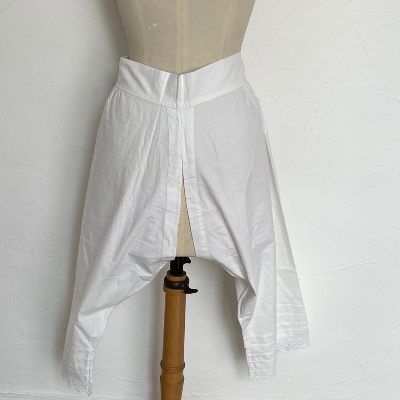 Victorian Linen Bloomers Open Crotch Split Drawers Knickers Etsy