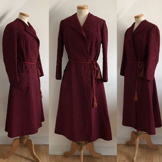 Vintage Liberty 1940s Housecoat Robe Dressing Gown
