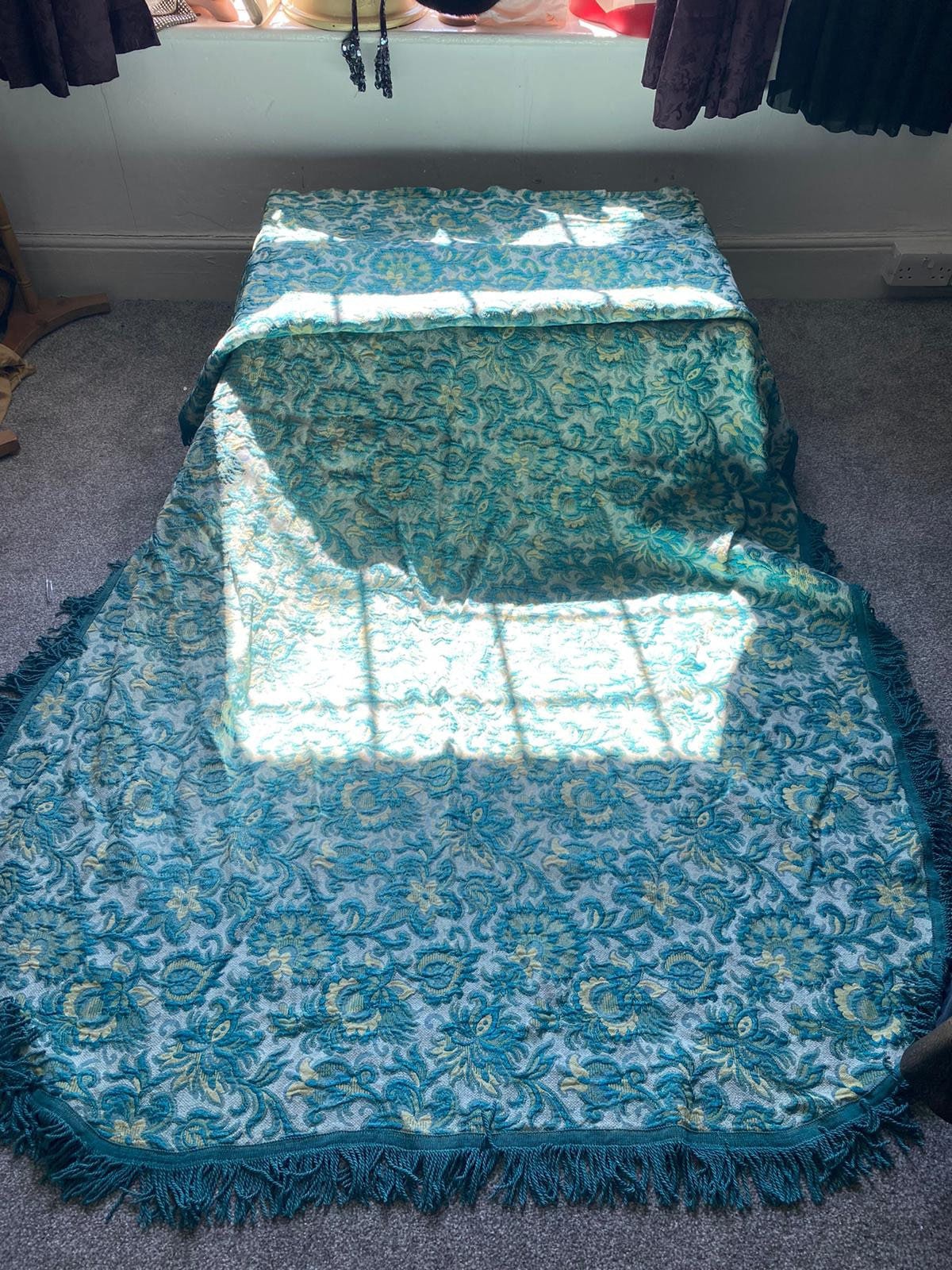 vintage brocade bedspread