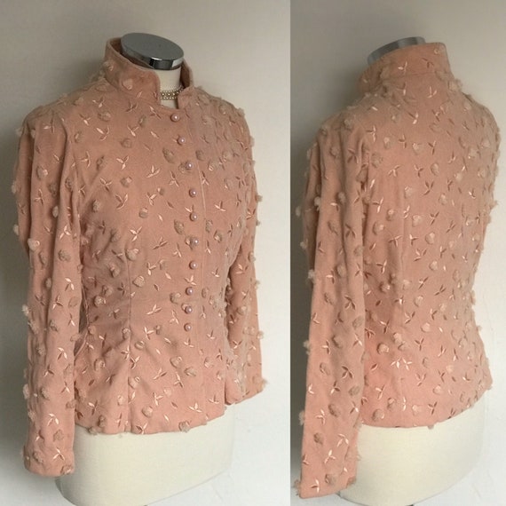 Vintage 1940s Jacket Evening Cockrail Bolero Fitte