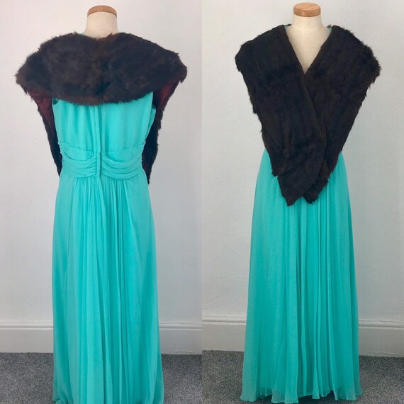 Vintage 40s Mink Wrap Huge Stole Starlet Hollywood