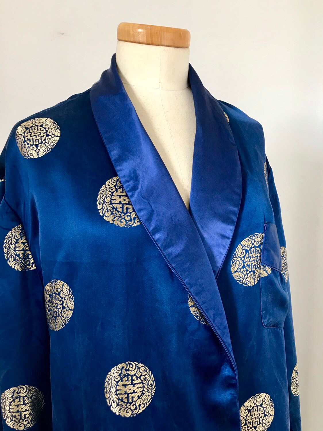 1920s silk robe