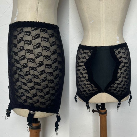 Vintage 1950s Corset Roll on Girdle With Suspenders Fabulous Firm