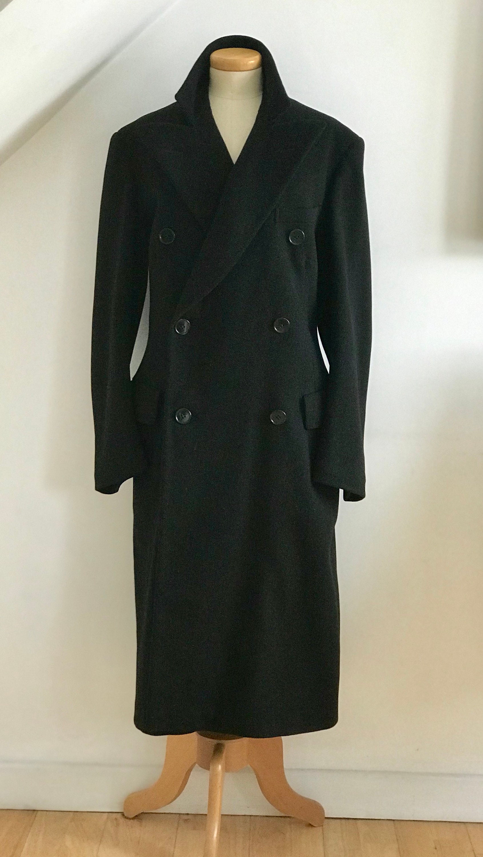 Vintage 1940s Winter Coat English Wool Square Shoulders WWII Lady ...