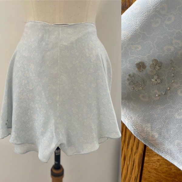 Vintage 1930s Silk French Knickers Tap Pants Appliqué Embroidery Hand Made