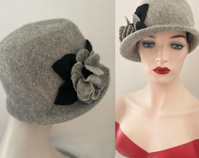 Vintage Cloche Hat Stunning Shape Art Deco 1930s Flapper Style