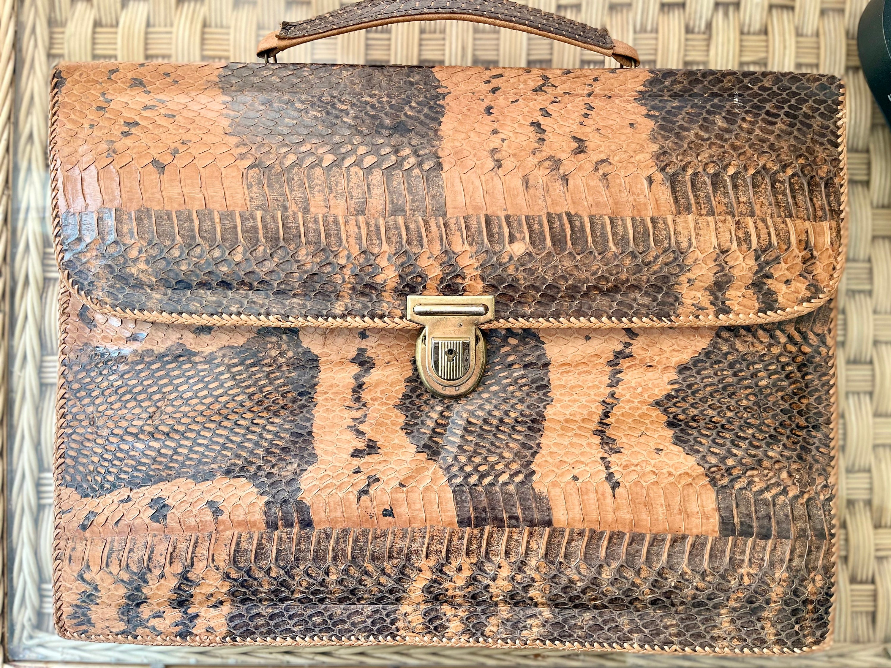 Vintage 1950s Snakeskin Bag