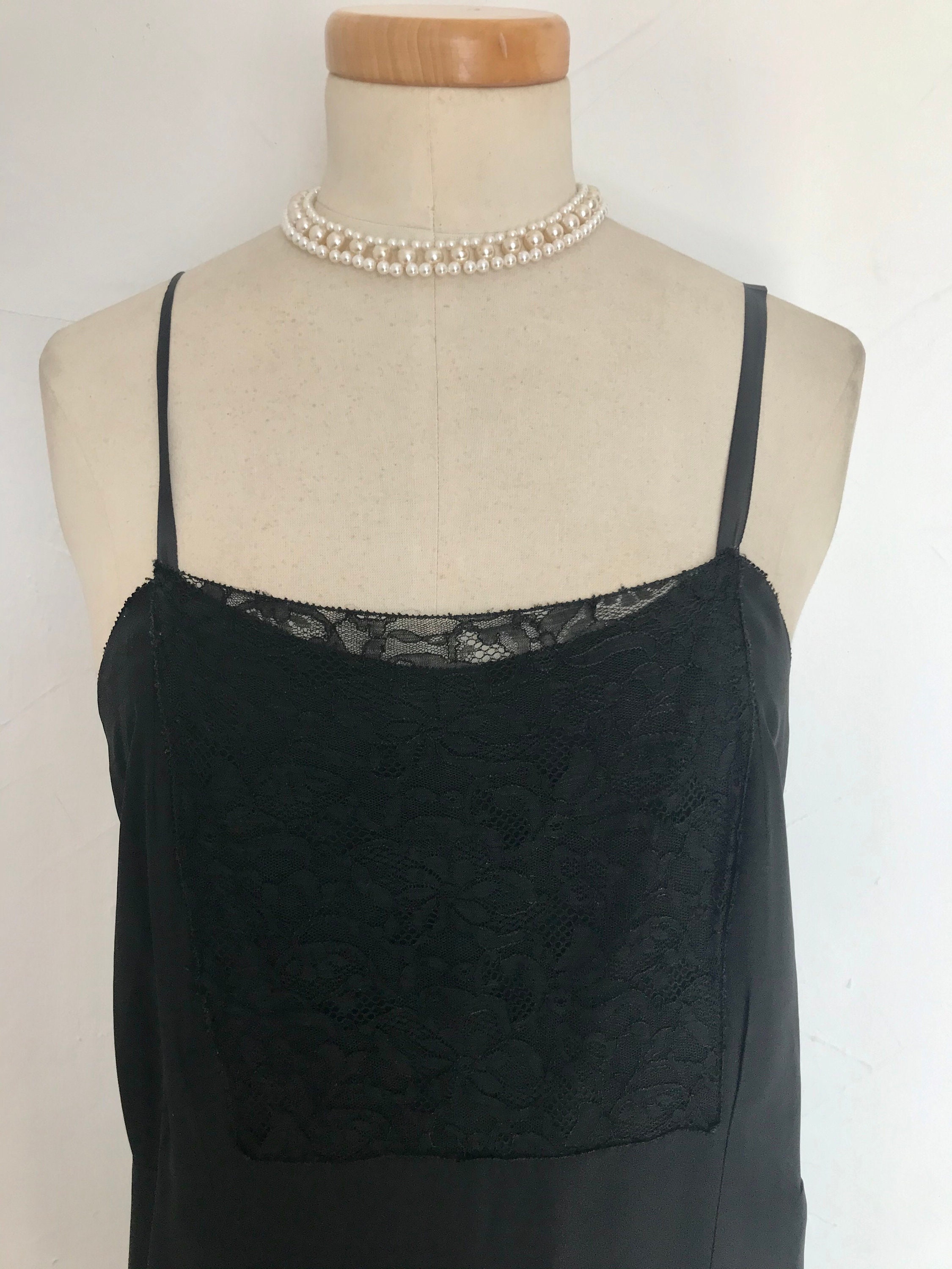 Unworn Vintage 1920s Art Deco Tea Gown Dress Silk Slip Marshall & Snelgrove
