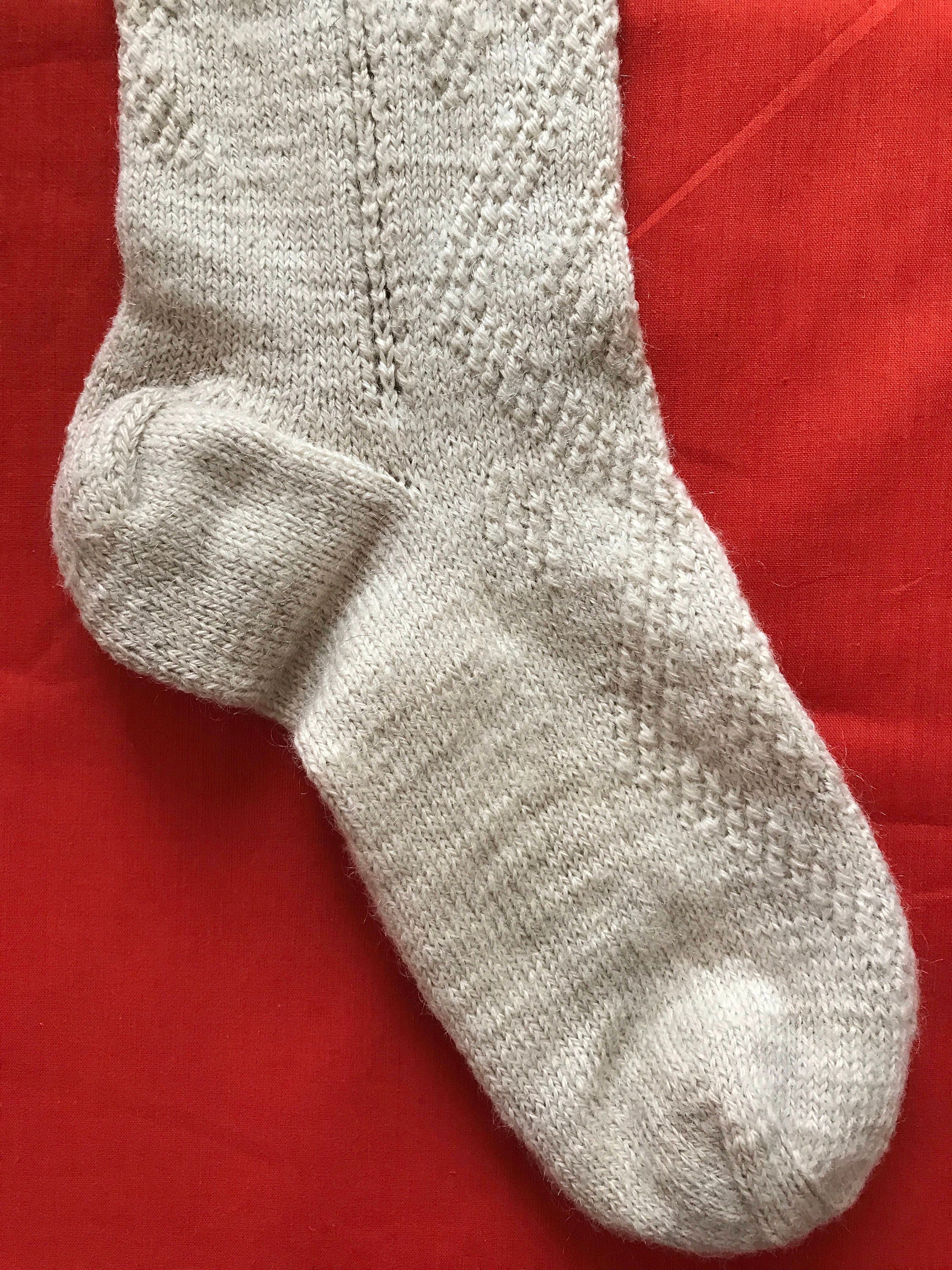 Antique 1800s Highland Stockings Fair isle Tops Hand Made Socks