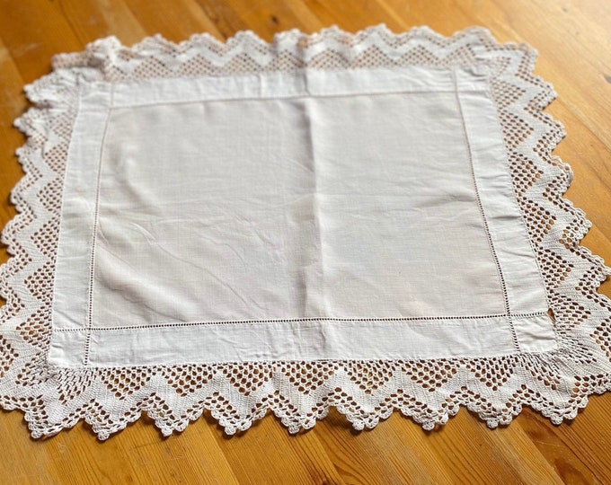 Yorkshire Linen Runner Tablecloth Topper 1800 Drawn Inserts Unique Beautiful