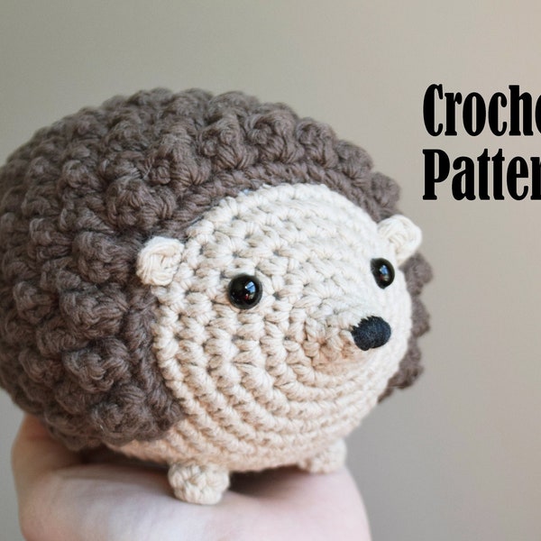 PATTERN: Honey the Hedgehog, Crochet Animal Pattern, Toy, Amigurumi