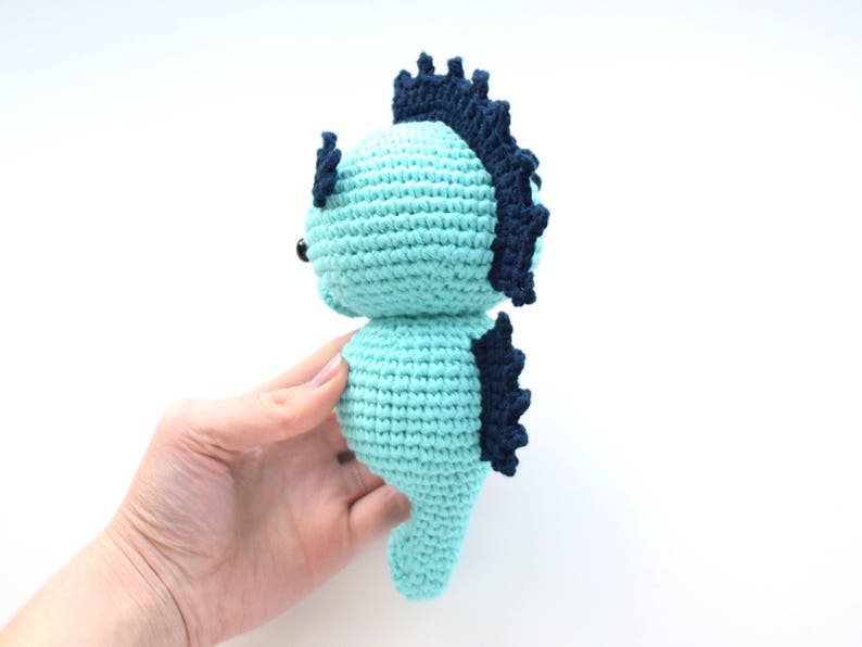 PATTERN: Bubbles the Baby Seahorse, Crochet Animal Pattern, Toy, Amigurumi image 5