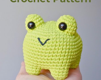 SCHEMA: Schema amigurumi di Henry la rana, animale all'uncinetto, giocattolo