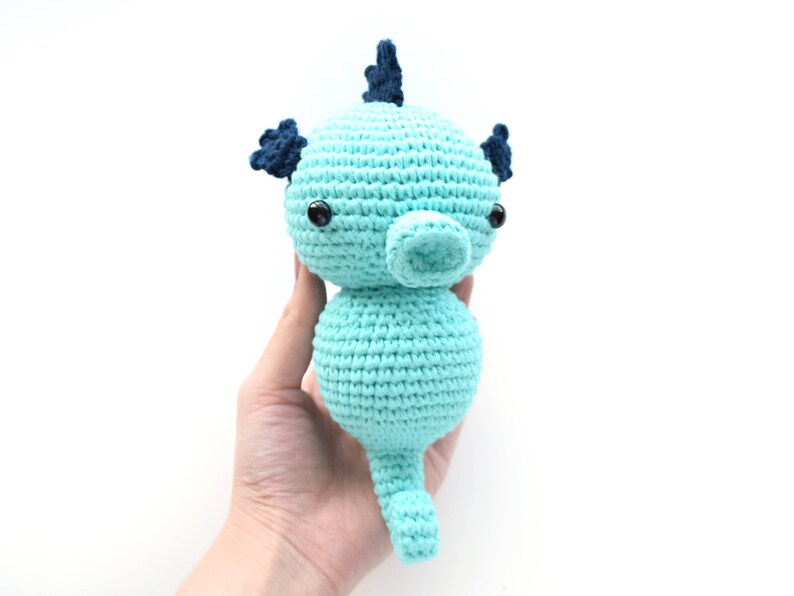 PATTERN: Bubbles the Baby Seahorse, Crochet Animal Pattern, Toy, Amigurumi image 4