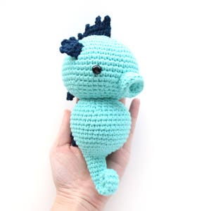 PATTERN: Bubbles the Baby Seahorse, Crochet Animal Pattern, Toy, Amigurumi image 3