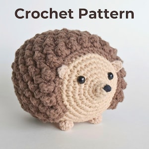 PATTERN: Honey the Hedgehog, Crochet Animal Pattern, Toy, Amigurumi