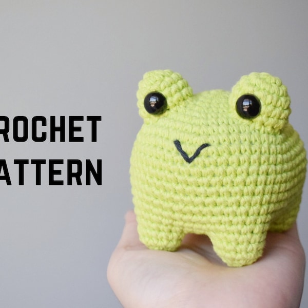 PATTERN: Henry the Frog Amigurumi Pattern, Crochet Animal, Toy