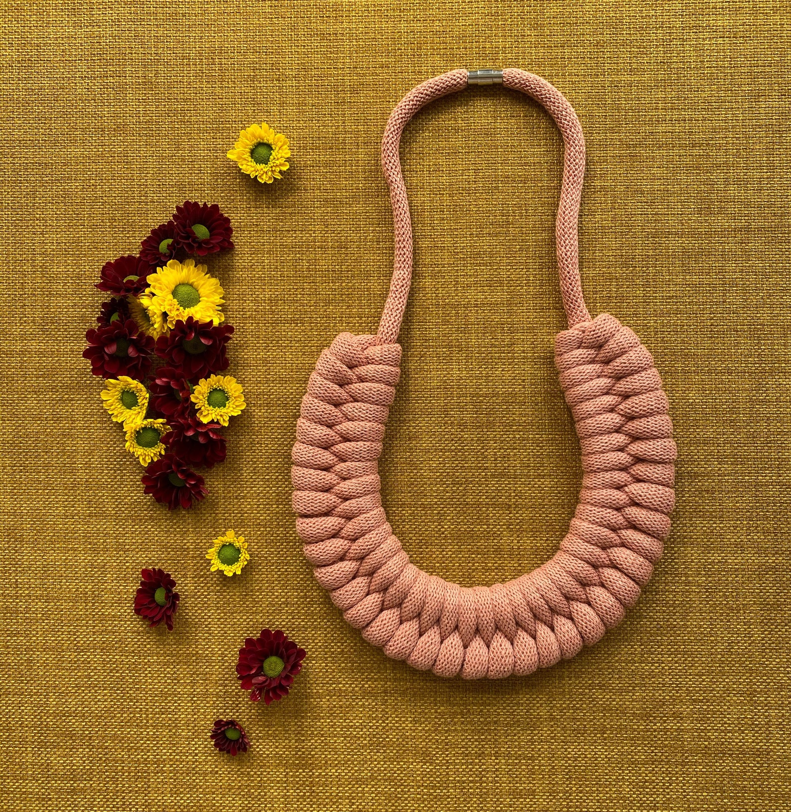 Rope necklace cotton cord necklace cotton jewellery textile Etsy