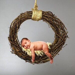 Newborn Wreath Photography, Toddler, Studio Portrait Photography Digital Backdrop Digital Props Basket Props