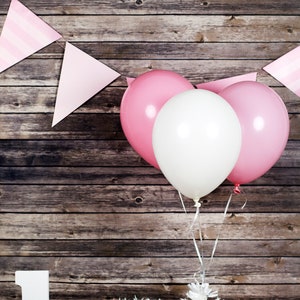 Toddler Birthday 2, Birthday Photography Digital Backdrop Background, Balloons for Photographers