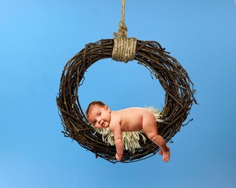 Newborn Wreath 2 Photography, Toddler, Studio Portrait Photography Digital Backdrop Digital Props