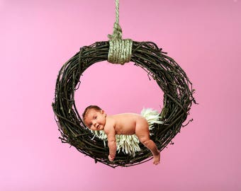 Newborn Wreath 3 Photography, Toddler, Studio Portrait Photography Digital Backdrop Digital Props