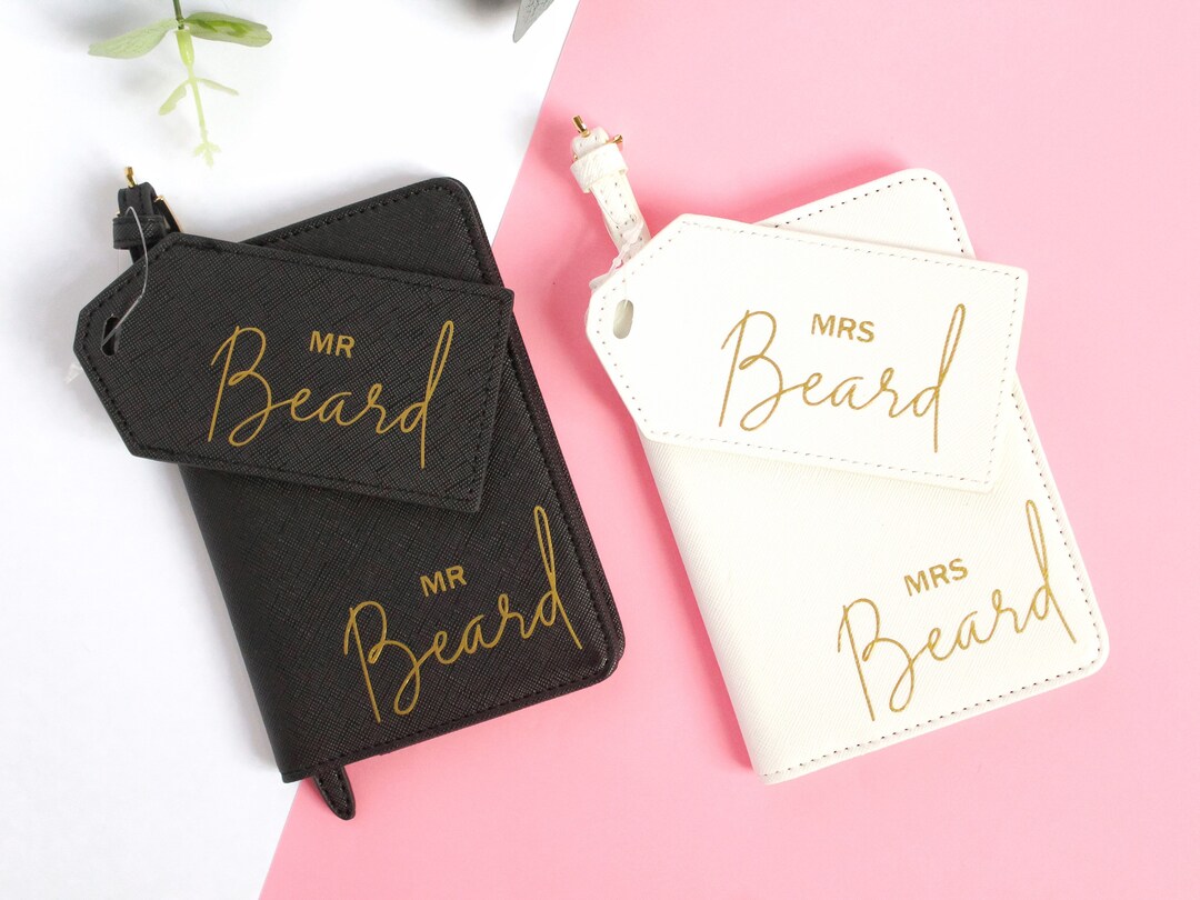 His and Hers Passport and Luggage Tag Gift Set Personalised Etsy UK