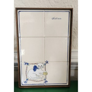 Kitchen Message List Write On Wipe Off Board Memo Notes Erase Ceramic Tile Cat