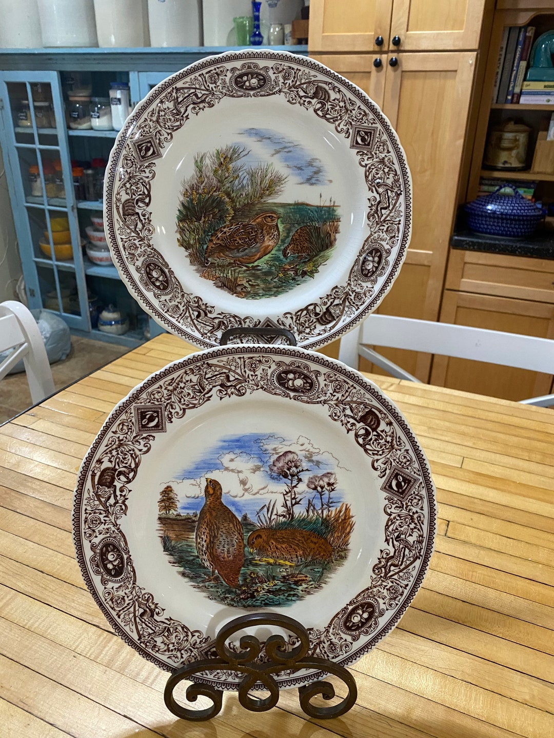 Masons Patent Ironstone Game Birds THE Partridge the Quail Etsy