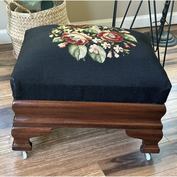 Footstool with Wheels