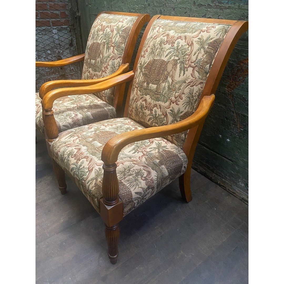 Fairfield Wood Upholstered Armchairs Accent Lounge Chair Price4eabuyer