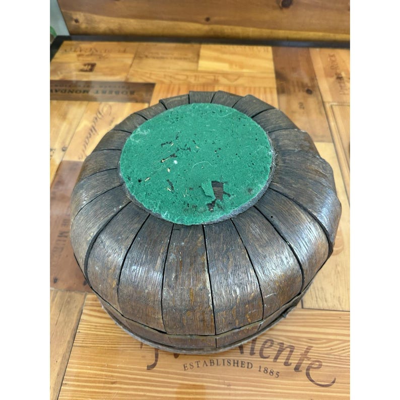 Large Antique American Large Oak Splint Split Apple Gathering Basket ...